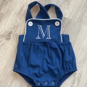 Baby cross back romper